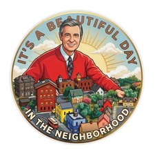 Mister Rogers Neighborhood Mr Rogers TV Show Nostalgia Water Resistant Sticker picture