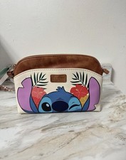 Disney Stitch Floral Crossbody Bag Small Brown & Cream picture