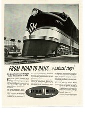 1941 General Motors EMC EMD E Diesel Locomotives Vintage Print Ad 3 picture