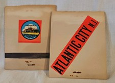 Lot of 2 Large Vintage ATLANTIC CITY NJ Convention Hall Matchbook Cover FULL  picture