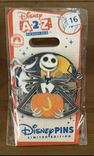 A-2-Z Pin 2026 Disney Parks Alphabet Collection “J” Jack Skellington Zero LE 650 picture