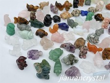 100pcs wholesale Natural Quartz Crystal Animal skull Carved Crystal Skull Random picture