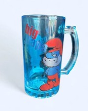 RARE 1982 BIG PAPA SMURF BEER GLASS Stein picture