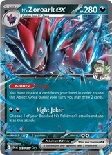 N's Zoroark ex 137/217 Double Rare Ascended Heroes Pokemon Holo Near Mint picture