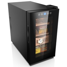25L Electric Humidor Cigar Cooler 200 Count w/Spanish Cedar Wood Shelves Cooling picture