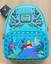 Loungefly Disney Little Mermaid Princess Stories Series Ariel Mini Backpack NWT picture