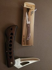 Frost Cutlery 18-276R Pocketknife Drop Point Plain SS Blade Wood Handle picture