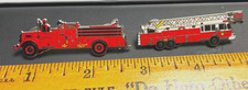 Vintage Talleyville Fire Dept Engine & Ladder Truck Enamel Lapel Pins Delaware picture