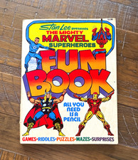 Vintage 2nd Edition Stan Lee Mighty Marvel Superheroes Fun Book 1976 75% Used picture