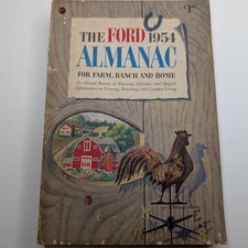Vtg 1954 Ford Almanac Book Farm Ranch Home Simon & Schuster Agriculture Guide picture