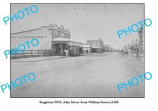 OLD 6 x 4 PHOTO SINGLETON NSW VIEW OF JOHN STREET c1905 picture