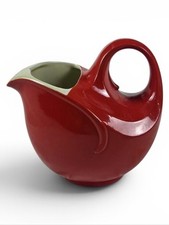 Vintage Hall China Red Art Deco Pitcher picture