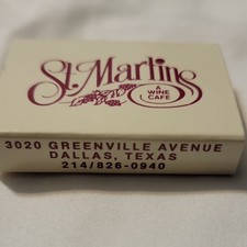 St. Martin's Wine Cafe Matchbook - 3020 Greenville Ave Dallas TX 214-826-0940 picture