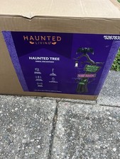 Rare Haunted Living 7 Ft Haunted Tree - Lighted and Speaking Tree Animatronic picture