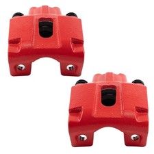 TRQ 2 Piece Performance Brake Caliper Set Red for 05-11 Ford F150 Lincoln picture