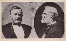 Civil War Military General Grant Election campaign Slogan Vtg Postcard H57 picture