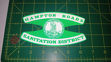 SANITATION DISTRICT 3M REFLECTIVE VINTAGE STICKER ORIGINAL OLD STOCK picture