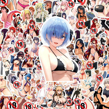 Adult Anime Sexy Girl Waifu Stickers 100 Pack Large 2 Inch No Nudity Fast Ship picture