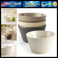 DOWAN 22 OZ Ceramic Cereal Bowls Set of 4, Soup & Ramen Bowls for Oatmeal and Pa picture