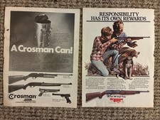 Crosman 760 &781 Rifle Pump Air Gun Coleman First - Magazine Print Ad Lot picture