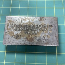 Vintage Holo-krome No. 22 Metal Tool Box 5” By 3” USA  Allen Wrenches picture