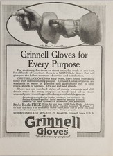 1918 Print Ad Grinnell Gloves for Every Purpose Morrison-Ricker Grinnell,Iowa picture