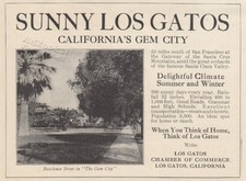 1912 Los Gatos California Print Ad – Cool Residence Street View Pix picture
