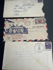 WWII Letter Lot 1944 D-Day Eve Pearl Harbor USS West Virginia Saratoga Columbus picture