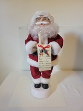 Vintage Animated Santa Christmas Figure, Works picture