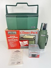 Vintage Aladdin Stanley Combo Pack Lunch Cooler 1 Qt Thermos Travel Mug NOS USA picture