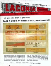 1957 Laconia Industries HO Mainline Model Railroad Catalog Brochure Binkley Mode picture