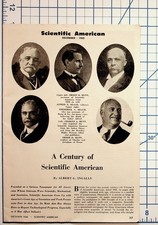 1945 Scientific American Magazine Article A Century of History Ephemera picture