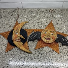 Vintage Debra Schoch for Bethany Lowe Hop Hop Jingle Boo Sun Moon Ornaments SEE picture