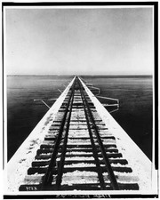 Photo:Marathon Florida Seven Mile Bridge 1900s Railroad Tracks Over Water picture