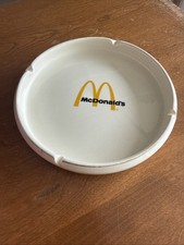 Vintage 1970's  McDonald's Restaurant White Large Cigarette Ashtray picture