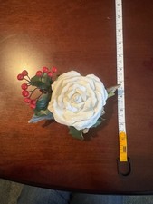 Porcelain figurine ‘Christmas Rose’ by Edward Marshall Boehm Studios BROKEN picture