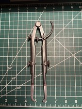 Vintage Starrett Early No.85 7” Extension Dividers W/small Caliper Legs picture