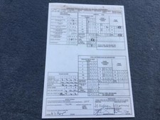 Laminated Photocopy  BA Concorde Refuelling Sheet G-BOAA LHR 5th May 1977 picture