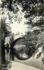 Pt Benbow Redwood Hwy Stone Arch Bridge RPPC Real Photo Postcard Patterson 1930s picture