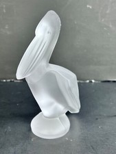 Crystal Sevres France Frosted Glass Pelican Figurine - 4