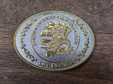 🙌 North American Hunting Club LIFE MEMBER Belt Buckle - Vintage picture