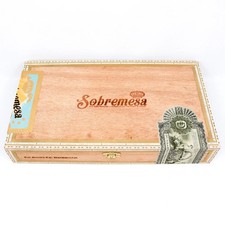 Sobremesa Brulee Robusto Empty Wood Cigar Box 11.75