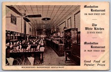 K32/ Rochester New York Postcard c1910 Manhattan Restaurant Interior 1412 picture