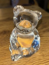 Teddy Bear 24% Lead Crystal Figurine,  Princess House Germany 3-1/2