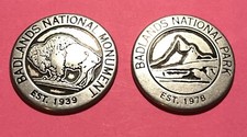 Badlands National Park Bison Token picture