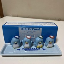 Sanrio Tuxedo sam Chopstick rest*4/Tray set 1998 Sanrio Sanrio Sanrio Sanrio set picture