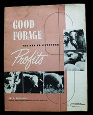 MASSEY HARRIS GOOD FORAGE THE KEY TO LIVESTOCK PROFITS ADVERTISING BROCHURE 1953 picture