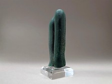 Natural Deep Green Malachite Double Stalactite #5 picture