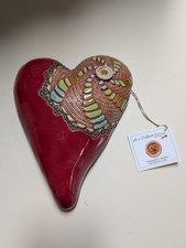 Laurie Pollpeter Eskenazi HEART  Ceramic Wall Art Hearts Collection picture
