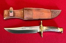 Muela Alamo Bowie Stag Knife with Leather Sheath picture